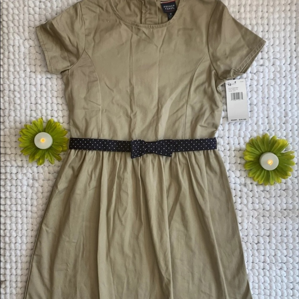 French Toast Khaki Uniform Dress 12